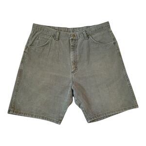 Men's 38 Vintage Wrangler Olive Green Jean Denim Shorts